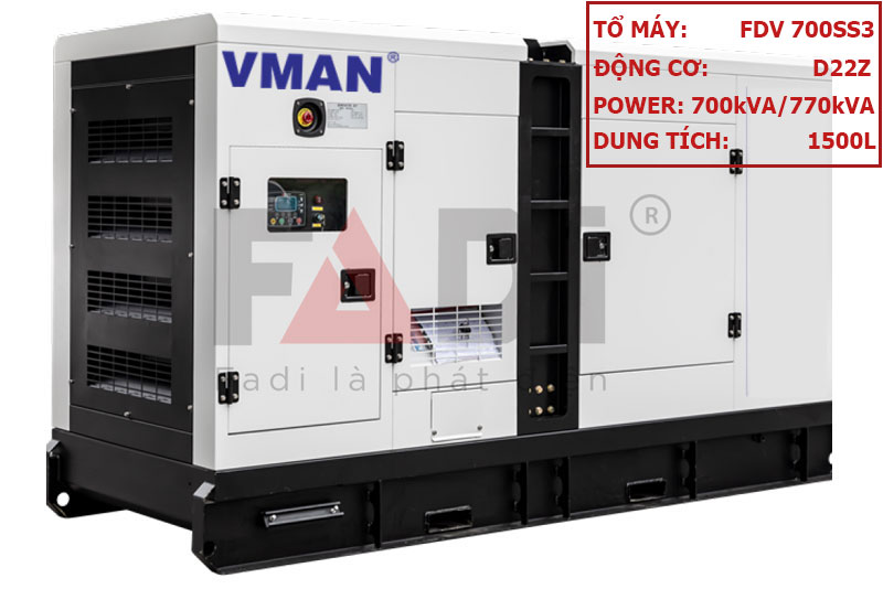 Máy phát điện 700kVA FDV 700SS3